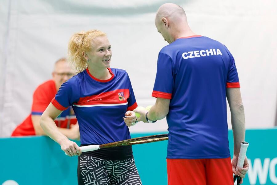 Tenis, Billie Jean King Cup, BJK Cup, Petr Pála a Kateřina Siniaková