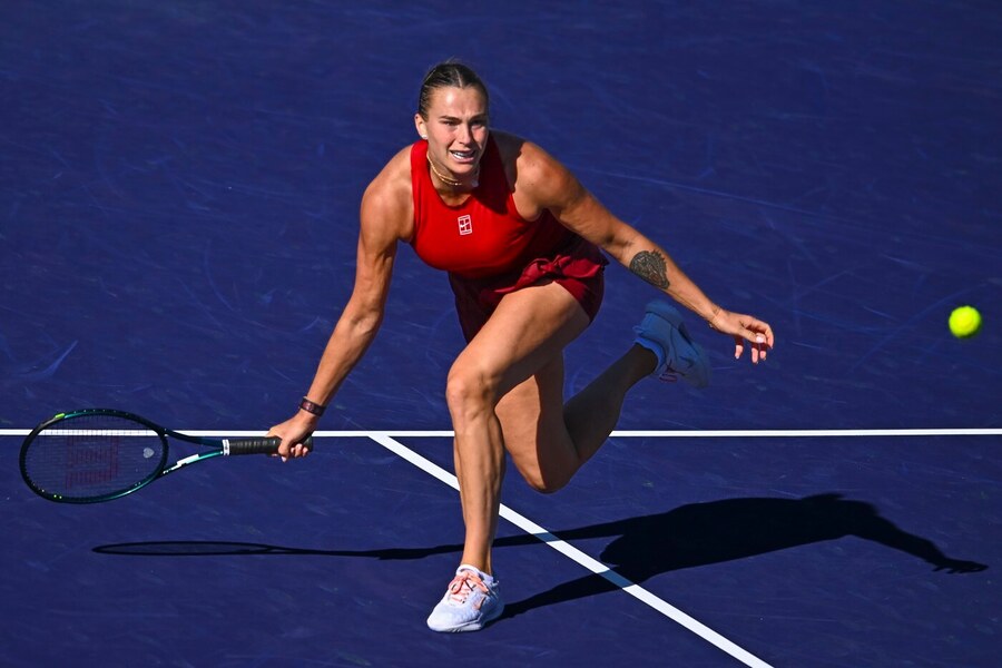 Tenis, WTA, Aryna Sabalenka během turnaje v Indian Wells, Kalifornie, USA