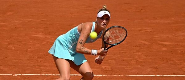 Tenis, WTA, Markéta Vondroušová během Roland Garros, French Open, Paříž Tenis, WTA, Markéta Vondroušová během Roland Garros, French Open, Paříž