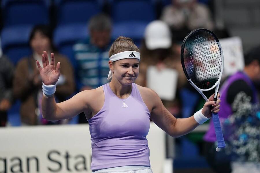 Tenis, WTA, Karolína Muchová na turnaji v Tokiu, osmifinálový zápas Tenis, WTA, Karolína Muchová na turnaji v Tokiu, osmifinálový zápas